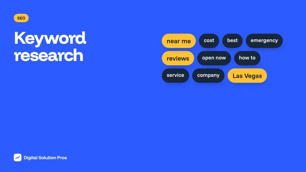 Keyword research for service businesses